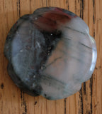 African Bloodstone Crystal Flower Worry Stone