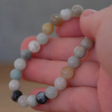 Amazonite Crystal Bead Bracelet