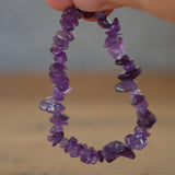 Amethyst Crystal Chip Bracelet