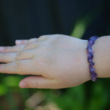 Amethyst Crystal Chip Bracelet