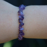 Amethyst Crystal Chip Bracelet