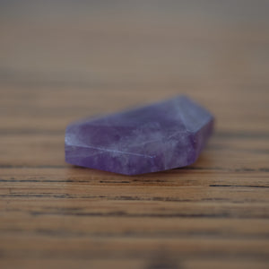 Amethyst Faceted Crystal Tumbled Stone