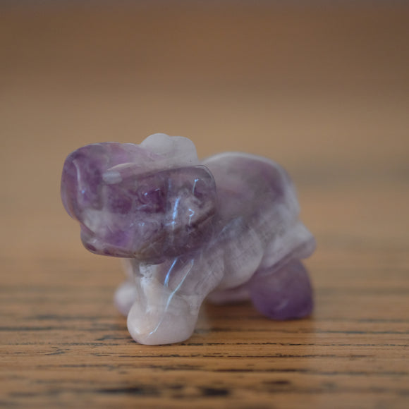 Amethyst Crystal Elephant