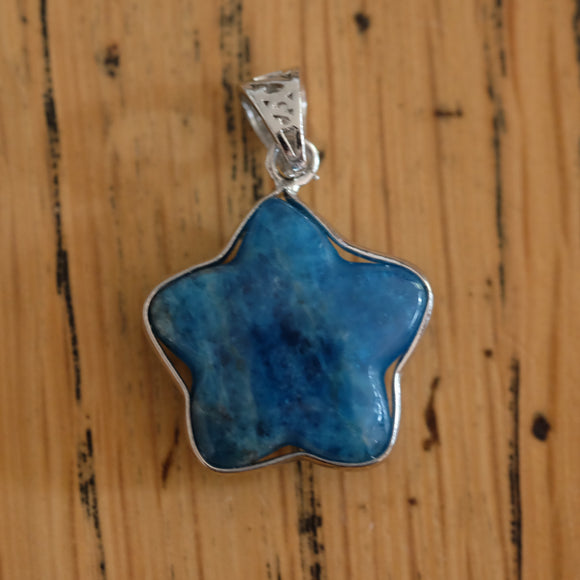 Apatite Crystal Star Pendant