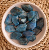 Apatite Faceted Crystal Tumbled Stone