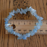 Aquamarine Crystal Chip Bracelet