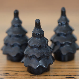 Black Obsidian Crystal Christmas Tree