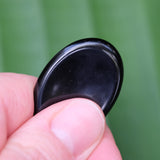 Black Obsidian Crystal Worry Stone