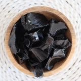 Black Obsidian Raw Rough Crystal Chunk