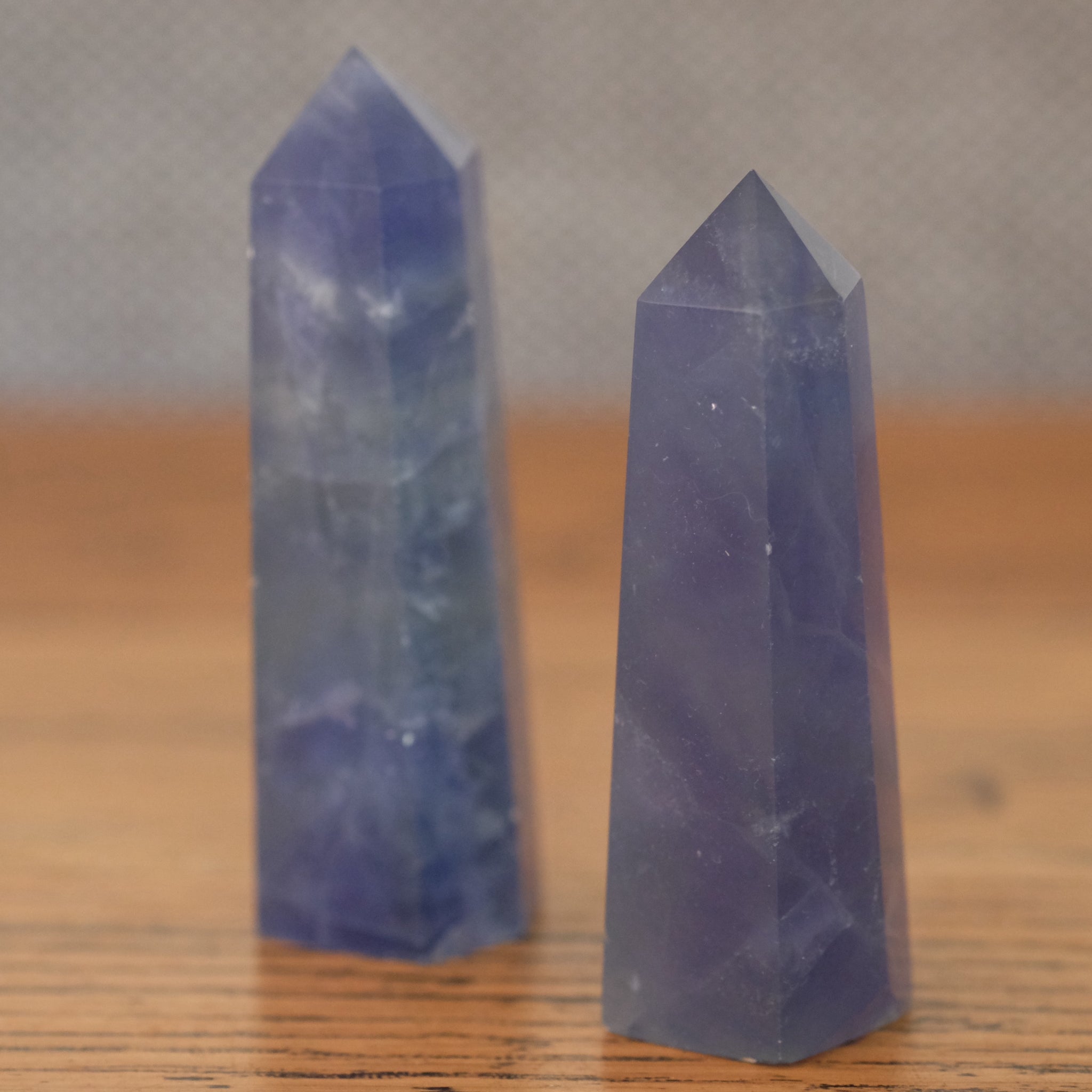 Large Blue selling Zig Zag Fluorite Crystal Tower