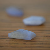 Blue Lace Agate Crystal Faceted Tumbled Stone