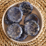 Blue Spot Jasper Crystal Flower Worry Stone