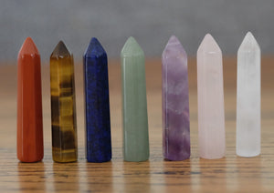 Chakra Slim Crystal Tower Set