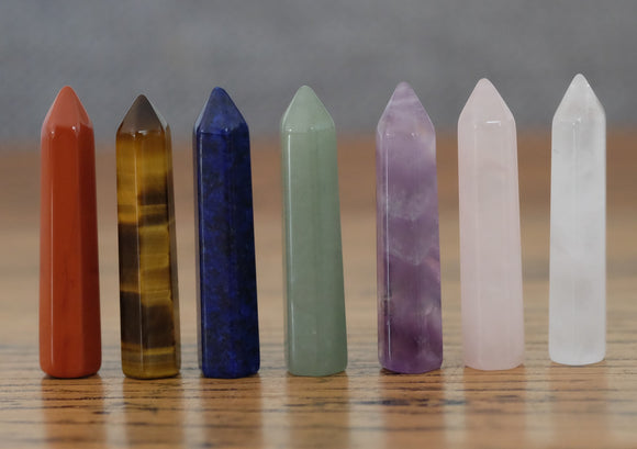 Chakra Slim Crystal Tower Set