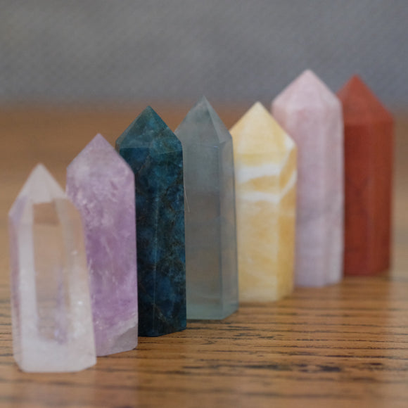 Chakra Crystal Tower Set