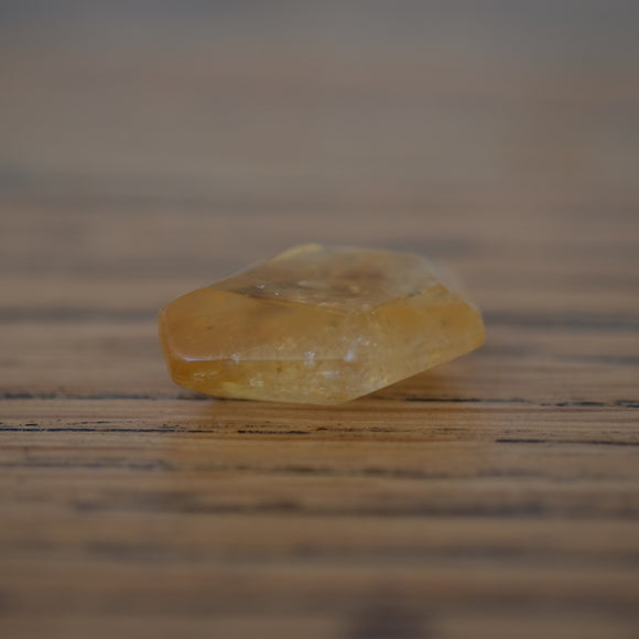 Citrine Crystal Faceted Tumbled Stone