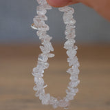 Clear Quartz Crystal Chip Bracelet