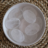 Clear Quartz Crystal Worry Stone