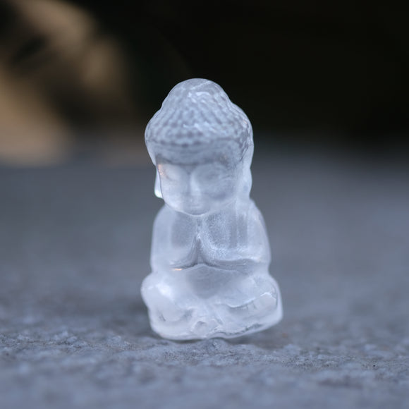 Clear Quartz Mini Crystal Buddha