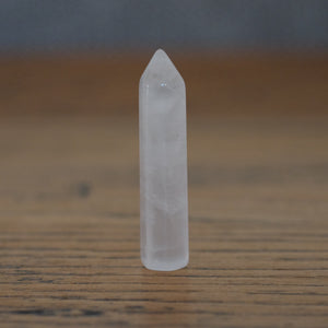 Clear Quartz Slim Mini Crystal Tower