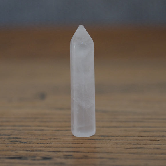 Clear Quartz Slim Mini Crystal Tower