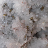 Clear Quartz with Pyrite Crystal Cluster