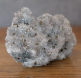 Clear Quartz with Pyrite Crystal Cluster