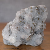 Clear Quartz with Pyrite Crystal Cluster