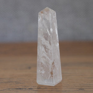 Clear Quartz Crystal Obelisk Tower