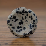 Dalmatian Jasper Crystal Flower Worry Stone