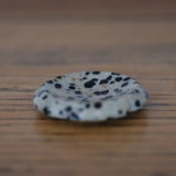 Dalmatian Jasper Crystal Flower Worry Stone