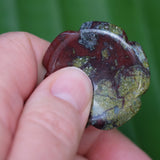 Dragon Stone Crystal Flower Worry Stone