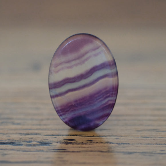 Fluorite Crystal Worry Stone