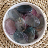 Fluorite Crystal Worry Stone