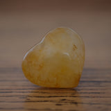 Golden Healer Quartz Crystal Heart