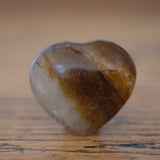 Golden Healer Quartz Crystal Heart