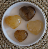 Golden Healer Quartz Crystal Heart