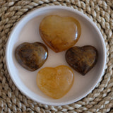 Golden Healer Quartz Crystal Heart