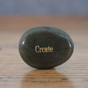 Green Aventurine Create Inspirational Crystal Palm Stone