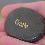 Green Aventurine Create Inspirational Crystal Palm Stone