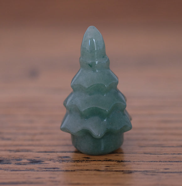 Green Aventurine Crystal Christmas Tree