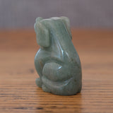 Green Aventurine Crystal Dog