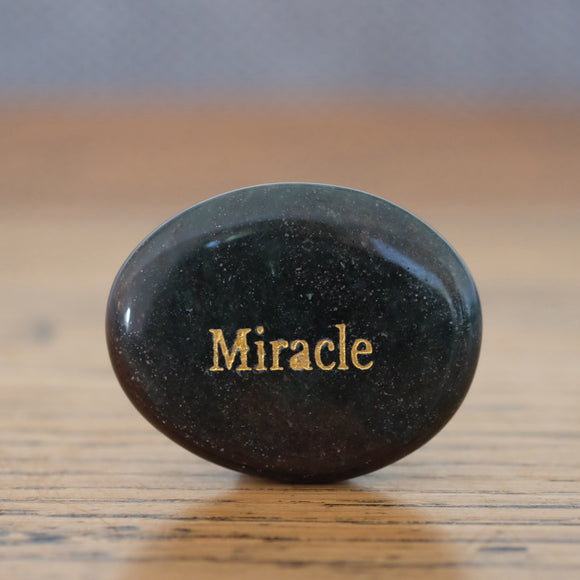 Green Aventurine Miracle Inspirational Crystal Palm Stone