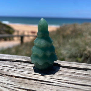 Green Aventurine Crystal Christmas Tree