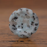 Kiwi Jasper Crystal Flower Worry Stone