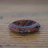 Mahogany Obsidian Crystal Flower Worry Stone