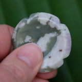 Peace Jade Flower Worry Stone