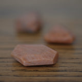 Peach Moonstone Faceted Crystal Tumbled Stone