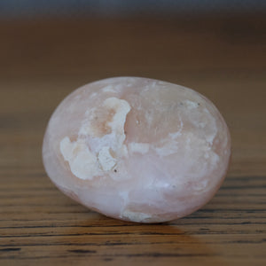 Pink Opal Crystal Palm Stone