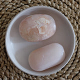 Pink Opal Crystal Palm Stone